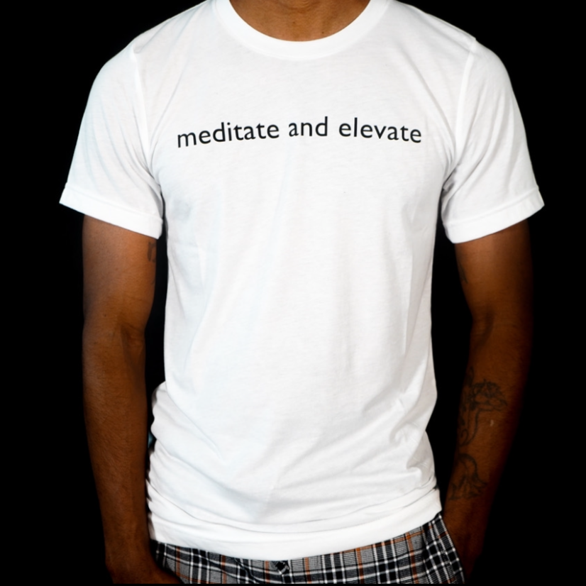 meditate and elevate t-shirt